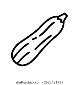 Zucchini Vector outline icon. Eps10 file 