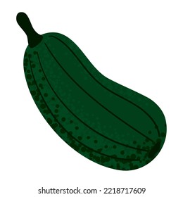 estilo aislado de icono vegetal zucchini
