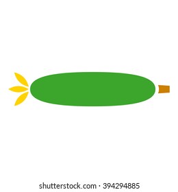 Zucchini. Vegetables icon. Vector illustration.