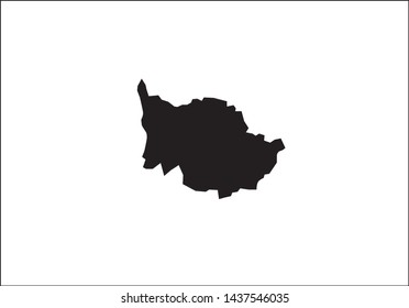 Zug canton outline map Switzerland state region country