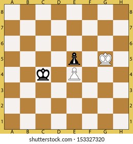 Zugzwang position on the chessboard
