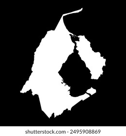 Zulia state map, administrative division of Venezuela.