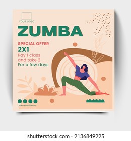 Zumba Class post design for social media