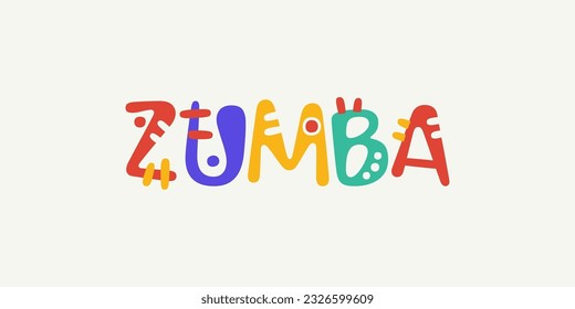 Zumba Logo design. vector illustration