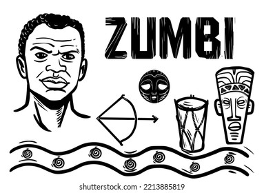 Zumbi, Hero Of The Black Struggle In Brazil. Black Consciousness.