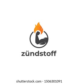 zundstoff strong fire logo vector