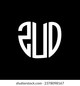ZUO letter logo creative design. ZUO unique design.

