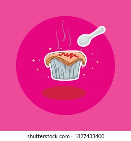 Zuppa soup is a thick soup with croissant-style pastry that is placed on top like a hat and is called soup with a hat or zuppa soup.