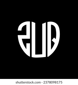 Diseño creativo del logo de la carta ZUQ. Diseño único ZUQ.
