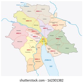 zurich administrative map