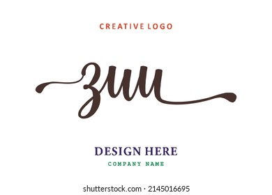 ZUU  lettering logo is simple, easy to understand and authoritative