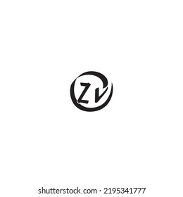 Concepto de pincel ZV en diseño profesional de alta calidad que se imprimirá bien en cualquier medio de impresión
