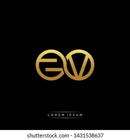 ZV initial letter linked circle capital monogram logo modern template