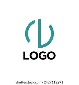 Logo ZV con un diseño simple y abstracto