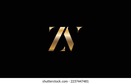 ZV, VZ Abstract Logo design