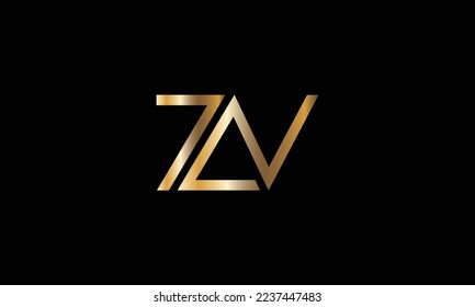 ZV, VZ Abstract Logo design