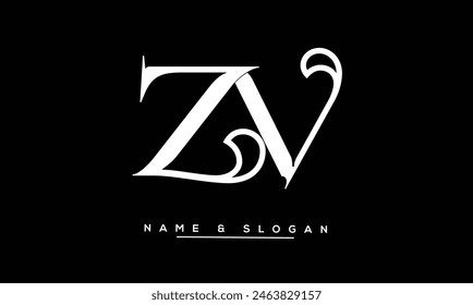 ZV, VZ, Z, V Abstract Letters Logo Monogram