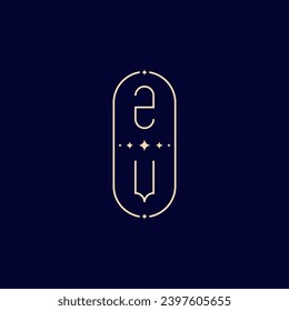 ZV Hochzeit liegt Monogramm mit hochwertigem professionellem Design, das gut in allen Printmedien drucken wird