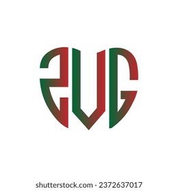 ZVG letter logo creative design. ZVG unique design.
