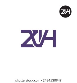 ZVH Logo Letra Monograma Diseño