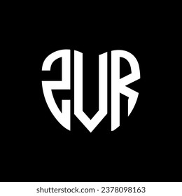 ZVR letter logo creative design. ZVR unique design.
