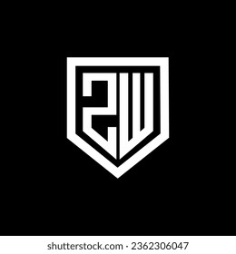 ZW Letter Logo Design, Inspiration for a Unique Identity. Modern Elegance and Creative Design. Watermark Your Success with the Striking this Logo.