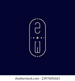 ZW wedding lie monogram with high quality professional design that will print well across any print media