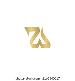ZW or WZ logo and icon design