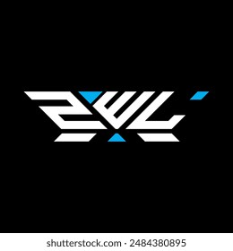 Diseño de Vector de logotipo de letra ZWL, logotipo simple y moderno ZWL. Diseño de alfabeto de lujo ZWL  