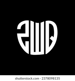 ZWQ letter logo creative design. ZWQ unique design.
