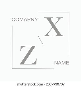 ZX Beauty Vektor erstes Logo Hochzeitssignatur