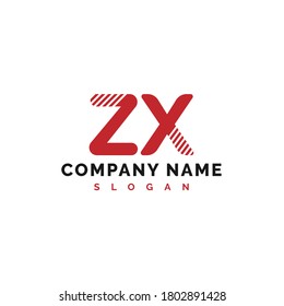 ZX Letter Logo Design. ZX Letter Logo Vector Illustration - Vector