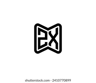 Plantilla de vector de diseño de logotipo ZX