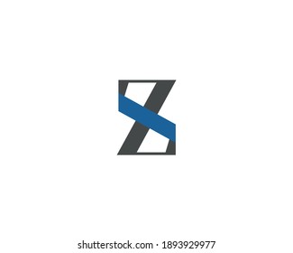 ZX logo letter design template vector