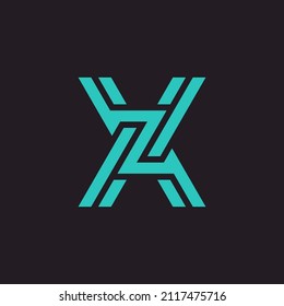 ZX XZ logo. the letter Z and X perfectly combined into a new, modern and original Logo