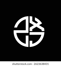 ZXJ-Logo ZXJ-Symbol ZXJ-Vektor ZXJ-Monogramm Einzigartiges modernes abstraktes Flachlogo-Design.
