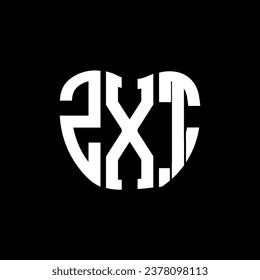 ZXT letter logo creative design. ZXT unique design.
