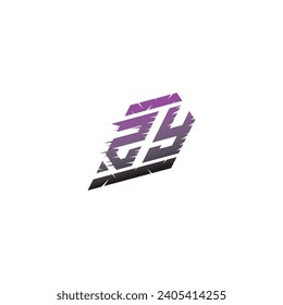 ZY initial esport logo inspiration ideas for gaming team, youtube, twitch