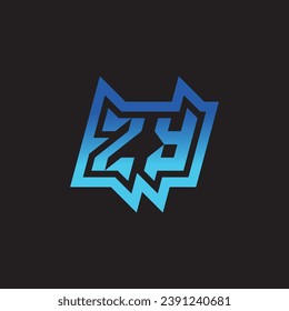 ZY initial inspiration logo design esport and gaming clan ideas