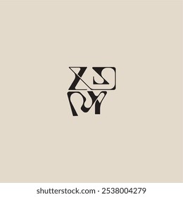 ZY letter bold style and luxury concept curved typography monogram elegant initial logo