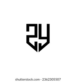 ZY Letter Logo Design, Inspiration for a Unique Identity. Modern Elegance and Creative Design. Watermark Your Success with the Striking this Logo.