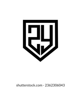 ZY Letter Logo Design, Inspiration for a Unique Identity. Modern Elegance and Creative Design. Watermark Your Success with the Striking this Logo.
