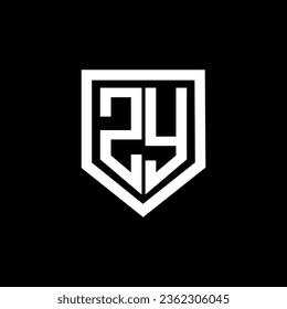 ZY Letter Logo Design, Inspiration for a Unique Identity. Modern Elegance and Creative Design. Watermark Your Success with the Striking this Logo.