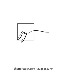 ZY siganture logo concept in high quality professional design that will print well across any print media