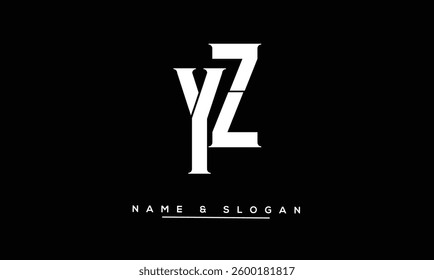 ZY, YZ Abstract Letters Logo Monogram