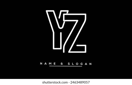 ZY, YZ, Z, Y Abstract Letters Logo Monogram
