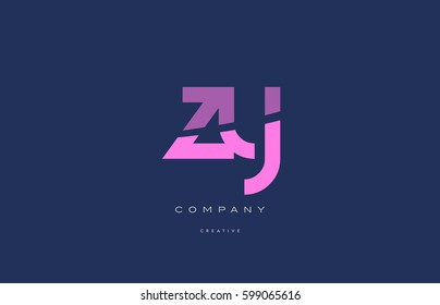 zy z y  pink blue pastel modern abstract alphabet company logo design vector icon template 