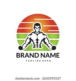 zym  fitness logo design template