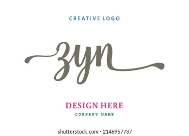 El logo con letras de ZYN es sencillo, fácil de entender y autoritario