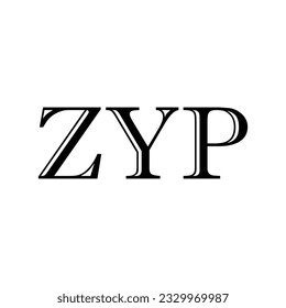 ZYP Letter Logo Design Vector